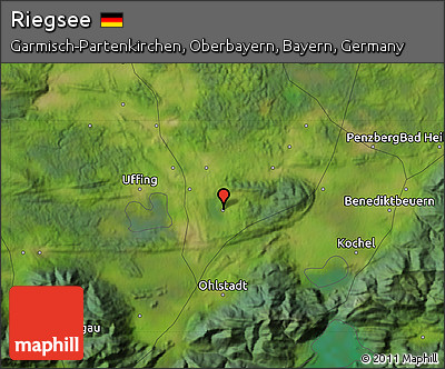 Satellite Map of Riegsee