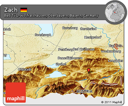 Physical Panoramic Map of Zach