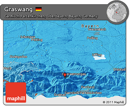 Political Panoramic Map of Graswang