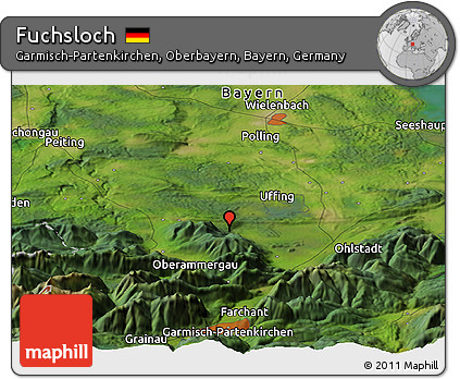 Satellite Panoramic Map of Fuchsloch