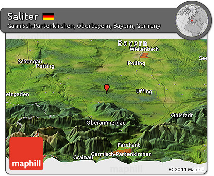 Satellite Panoramic Map of Saliter