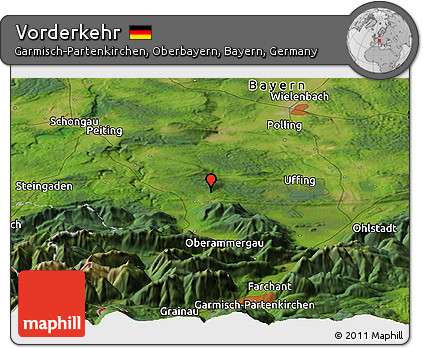 Satellite Panoramic Map of Vorderkehr