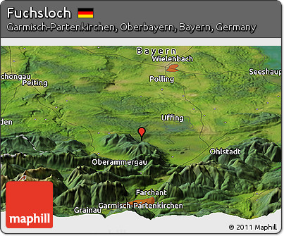 Satellite Panoramic Map of Fuchsloch