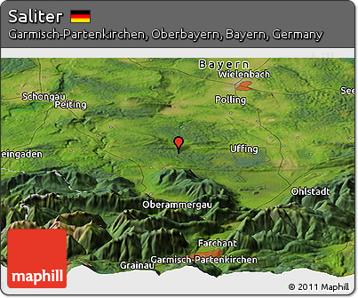 Satellite Panoramic Map of Saliter