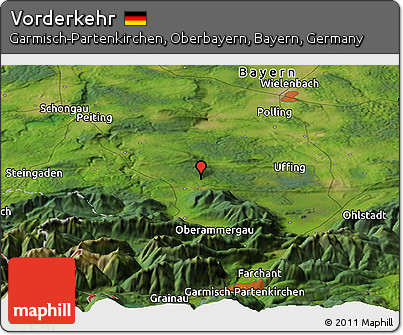Satellite Panoramic Map of Vorderkehr