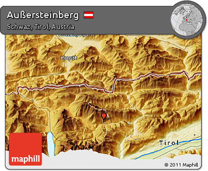 Physical 3D Map of Außersteinberg