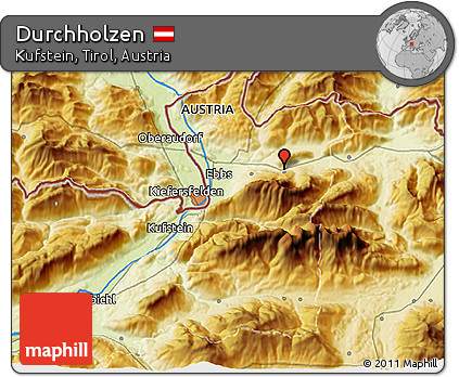 Physical 3D Map of Durchholzen