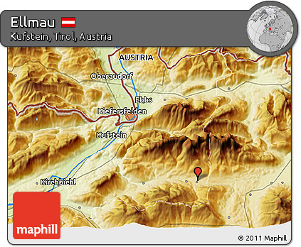 Physical 3D Map of Ellmau