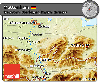Physical 3D Map of Mettenham
