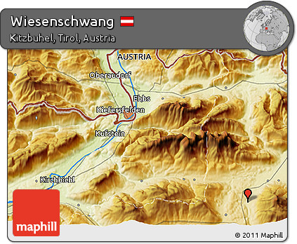 Physical 3D Map of Wiesenschwang