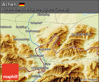 Physical 3D Map of Achen