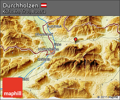 Physical 3D Map of Durchholzen