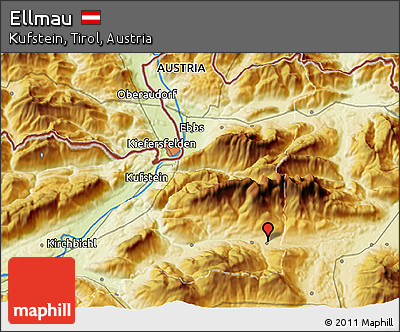 Physical 3D Map of Ellmau