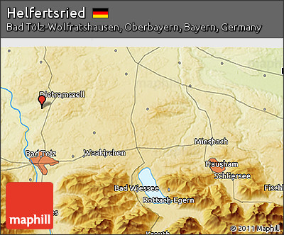 Physical 3D Map of Helfertsried