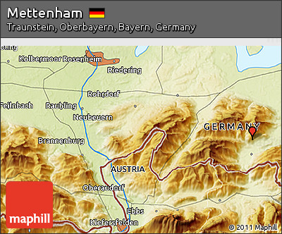 Physical 3D Map of Mettenham