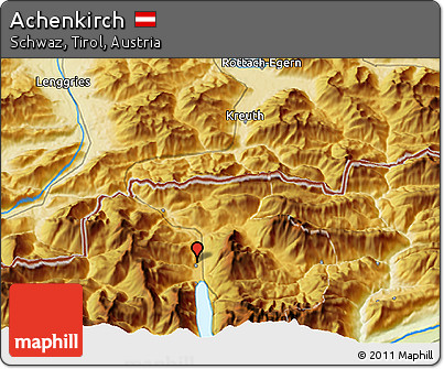 Physical 3D Map of Achenkirch