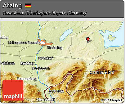 Physical 3D Map of Atzing