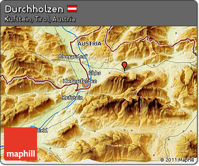 Physical 3D Map of Durchholzen