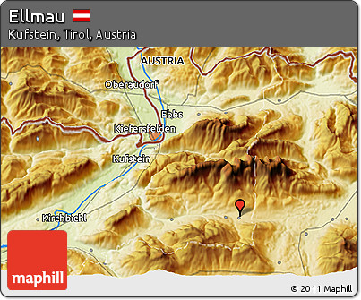 Physical 3D Map of Ellmau