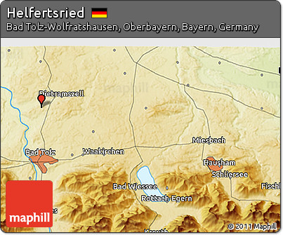 Physical 3D Map of Helfertsried