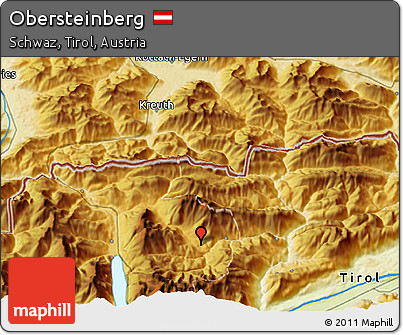 Physical 3D Map of Obersteinberg