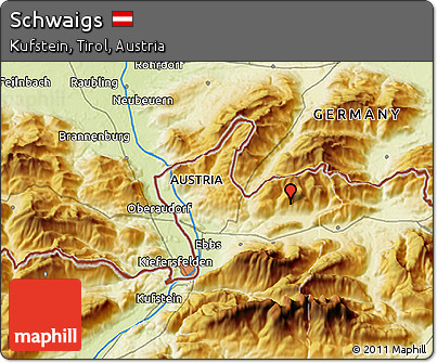 Physical 3D Map of Schwaigs