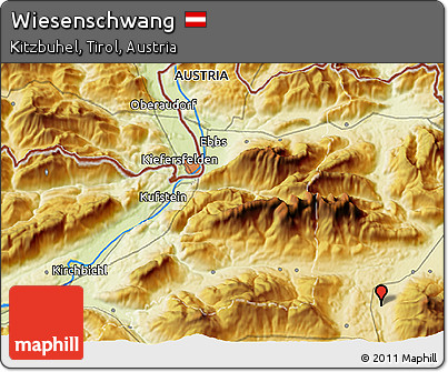Physical 3D Map of Wiesenschwang