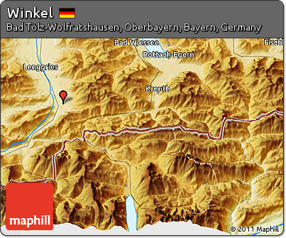 Physical 3D Map of Winkel