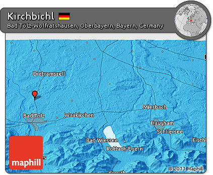Political 3D Map of Kirchbichl