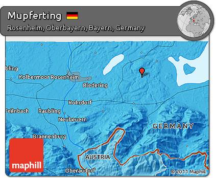 Political 3D Map of Mupferting