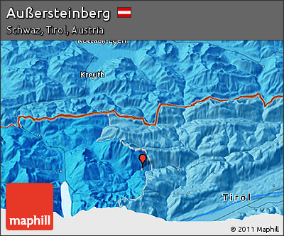 Political 3D Map of Außersteinberg