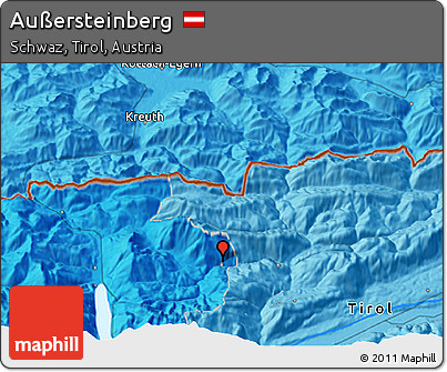 Political 3D Map of Außersteinberg