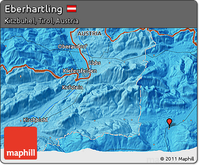 Political 3D Map of Eberhartling
