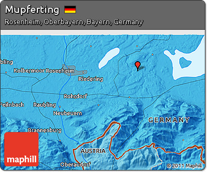 Political 3D Map of Mupferting