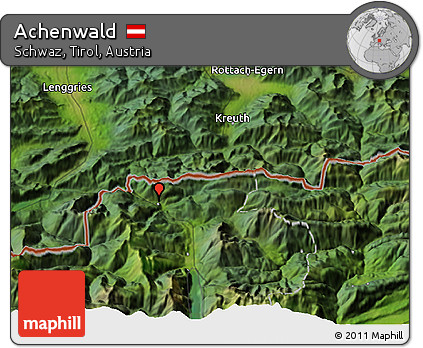 Satellite 3D Map of Achenwald