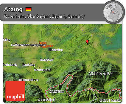 Satellite 3D Map of Atzing