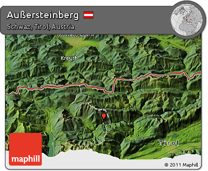 Satellite 3D Map of Außersteinberg