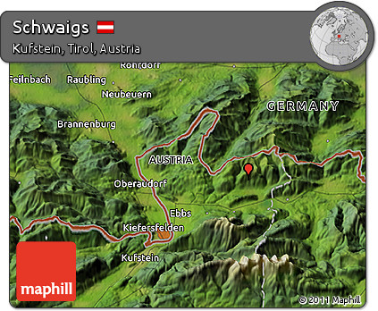 Satellite 3D Map of Schwaigs
