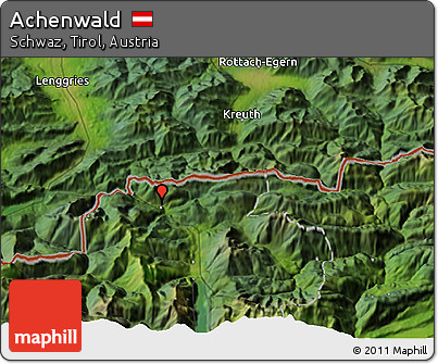 Satellite 3D Map of Achenwald