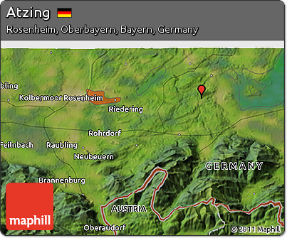 Satellite 3D Map of Atzing