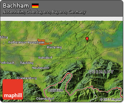 Satellite 3D Map of Bachham