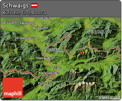 Satellite 3D Map of Schwaigs