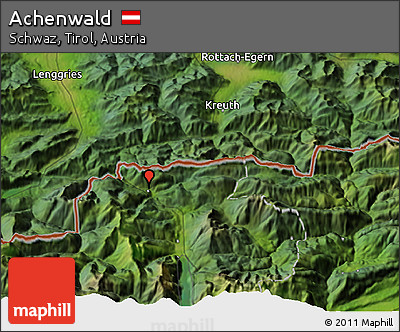 Satellite 3D Map of Achenwald