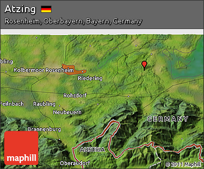 Satellite 3D Map of Atzing