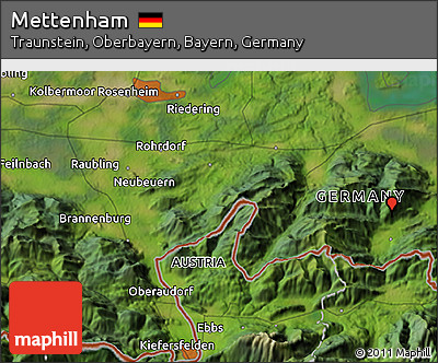 Satellite 3D Map of Mettenham