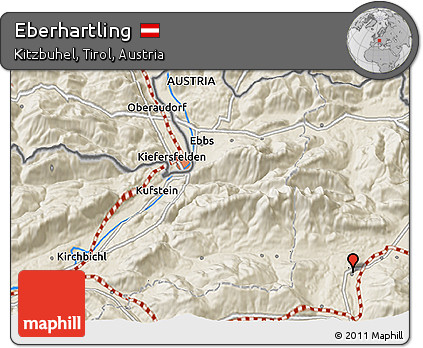 Shaded Relief 3D Map of Eberhartling