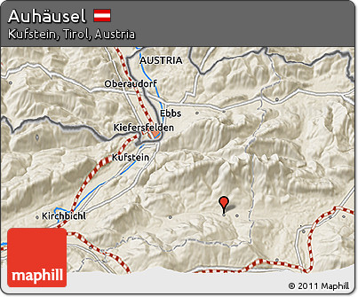 Shaded Relief 3D Map of Auhäusel