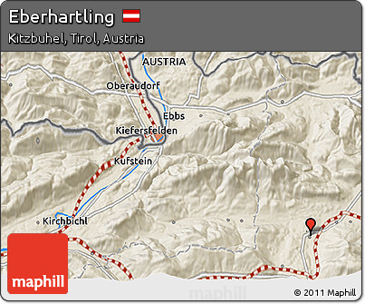 Shaded Relief 3D Map of Eberhartling