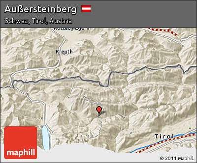 Shaded Relief 3D Map of Außersteinberg