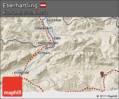 Shaded Relief 3D Map of Eberhartling